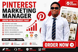 do pinterest marketing, SEO, pin and board setup for growth