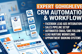 setup gohighlevel ghl crm automation lead workflow pipeline facebook lead ads