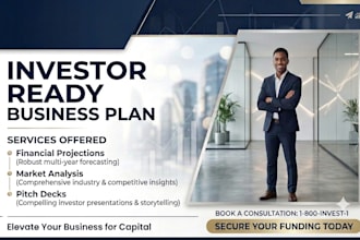 write an investor ready business plan for startups to secure funding