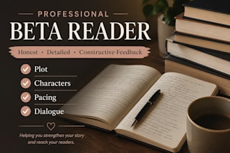 beta read your novel with constructive feedback