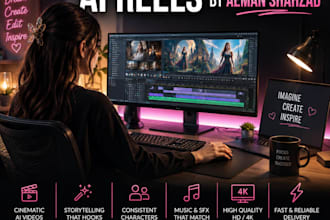 create ai cinematic fantasy story videos