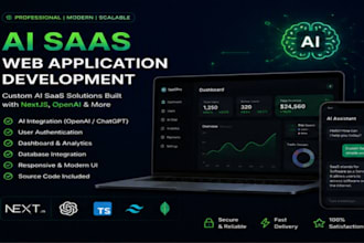 build a custom ai saas web application
