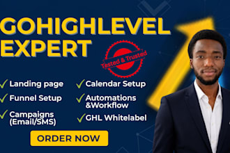 build gohighlevel funnels workflows automation ghl website expert