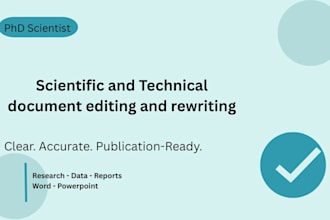 edit and proofread your scientific or technical document