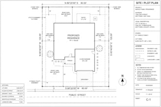 create a professional site plan and plot plan for your city