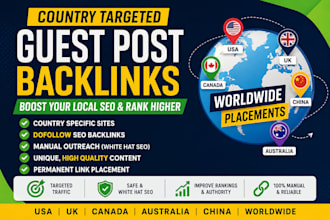 build country targeted guest post backlinks for local SEO