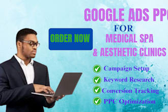 manage google ads PPC campaigns for medical spa and aesthetic clinics