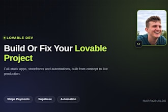 build or fix your lovable dev app or storefront