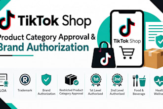 create tiktok shop, restricted tiktok category, brand authorization approval