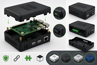 design snap fit plastic enclosure for electronic products