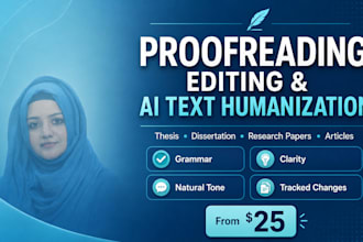 proofread, remove ai, and improve your thesis, article etc