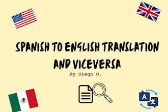 translate and proofread english and spanish texts