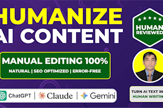 manually edit and humanize ai generated content