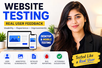 test your website and provide real user feedback