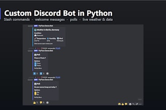 create a custom discord bot in python for your server
