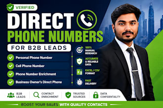provide verified direct phone numbers for b2b leads