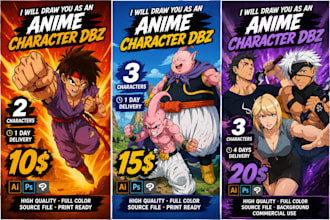 draw your anime character dbz