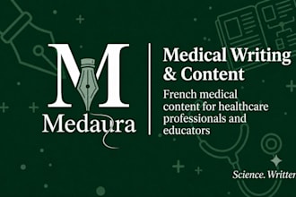 write professional medical articles in french
