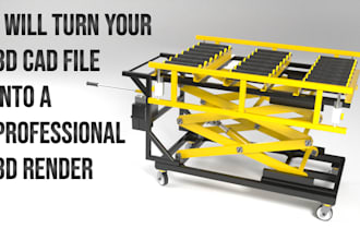create a professional 3d render for your cad files