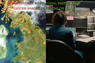 georeference maps aerial photos and raster images in arcgis or qgis