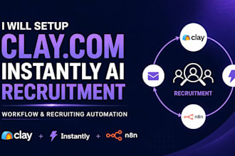 setup clay com instantly ai clay com recruitment workflow recruiting automation