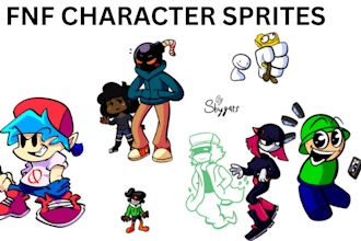 fnf animated character sprite fnf sprite friday funkin mod game music fnf