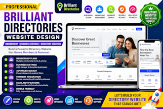 build brilliant directory website, directory website, busibess directory website