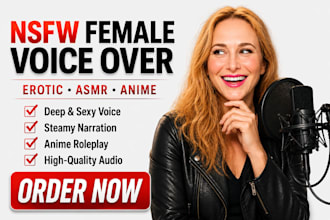 record female voice acting for erotic voice over audio nsfw sfw game audiobooks