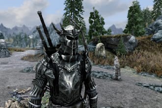 design 3d model, custom skyrim weapons, armor and character for fallout 4 mods