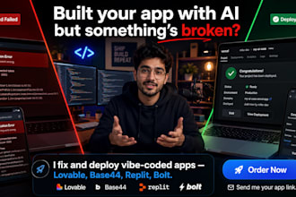 fix bugs and deploy your vibe coded web app to production