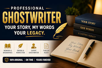 be ebook ghostwriter autobiography, memoir, fiction novel as ghost book writer