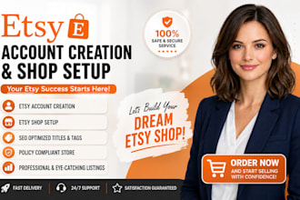 open etsy seller account etsy account creation etsy store setup etsy listing