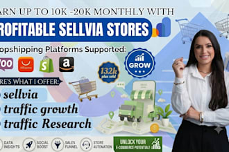 setup optimize and customize your sellvia shopify store into a 7 figure shop