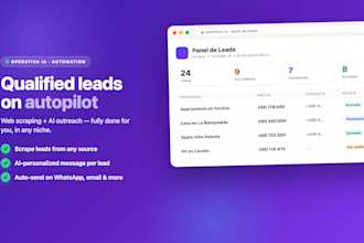 build a custom web scraper and lead outreach system