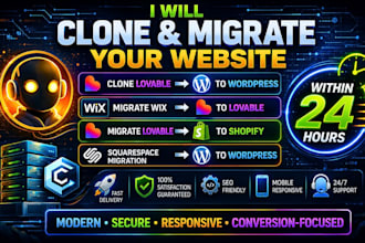 clone lovable to wordpress migrate wix lovable to shopify squarespace migration