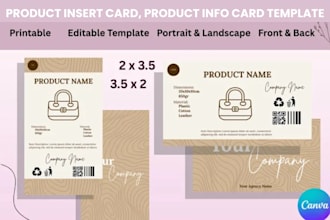 design premium product insert card thank you card, amazon card, packaging insert