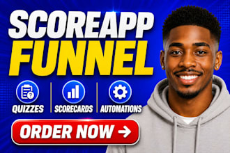 setup live scoreapp quiz funnel for score app and typeform quizzes
