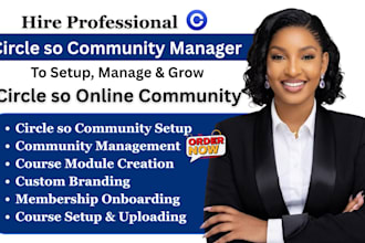 setup circle so community, circle so online course and circle so membership site