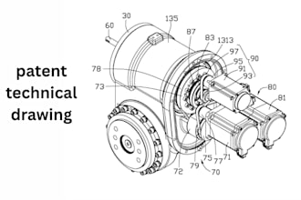 create uspto compliant patent drawings for filing and patent applications