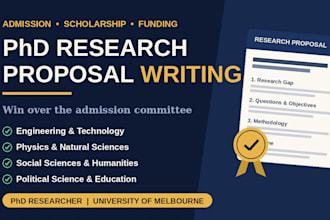 be your phd admission mentor for research proposal, sop, and interviews