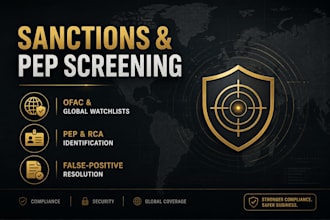 write your aml sanctions, pep screening and adverse media procedures