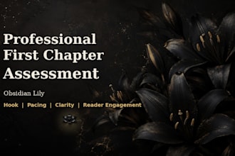 professionally assess your first chapter