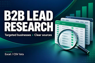 research targeted businesses and build a sourced prospect list