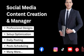 create engaging social media content and schedule posts