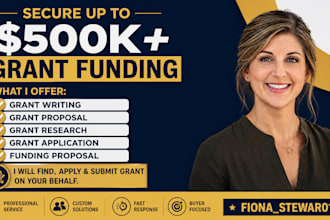 do grant writing, grant proposal, grant research and grant application