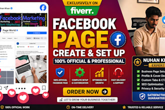 desingn a professional faceook business page to boost your brand