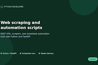 build a python backend API or automation script