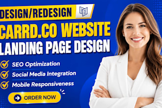 design carrd website, carrd landing page redesign, redesign carrd website