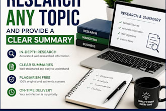create accurate research and concise summaries