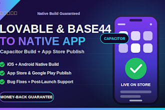 publish lovable base44 emergent sh app to ios app android app with capacitor
